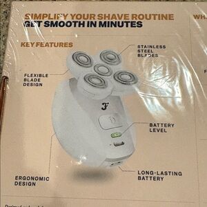 freebird Flex Series Shaving Kit in Navy Blue and Rose Gold